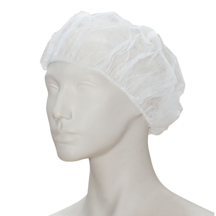 Haarnet Baret Wit – maat xl, 58cm, disposable latexvrij haarkapje, CE-gecertificeerd Klasse 1 medisch product