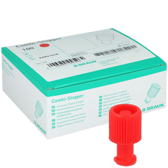 Combistop/afsluitdoppen voor M/V Luer-lock - 100 stuks