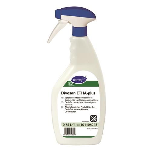 Diversey Etha-Plus Desinfectiespray 750 ml – snelle desinfectie met ethanol