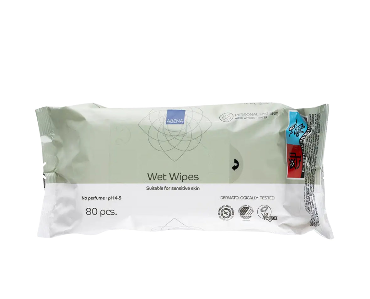 Abena Wet Wipes - Parfumvrije Reinigingsdoekjes 80 stuks