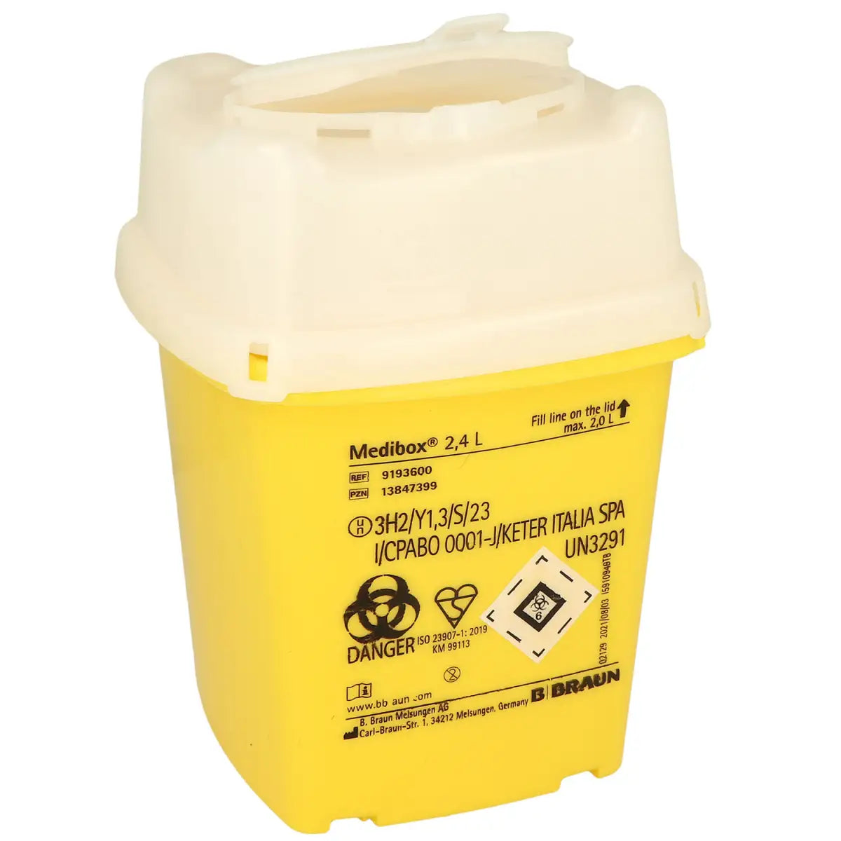B.Braun naaldcontainer Medibox 2,4 liter