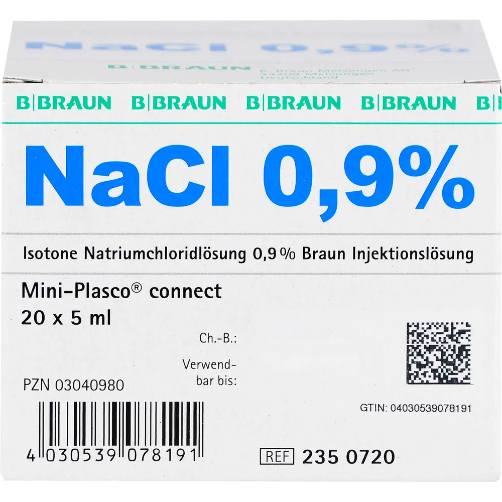 Mini-Plasco® NaCI 0,9% injectievloeistof - 20 x 5 ml