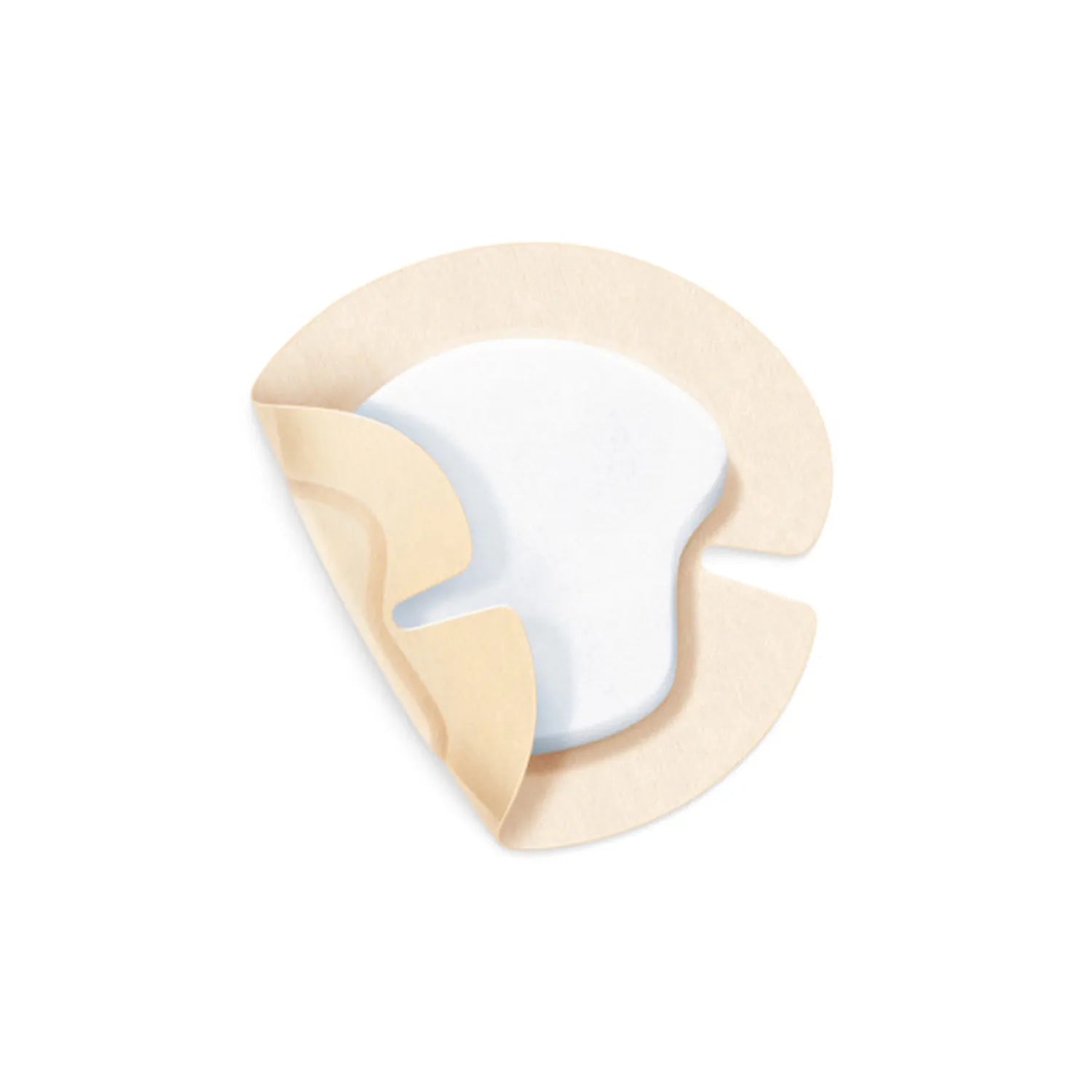 PermaFoam Classic Concave 16,5x18 cm schuimverband van Hartmann voor hiel en gewrichtswonden met kleefrand