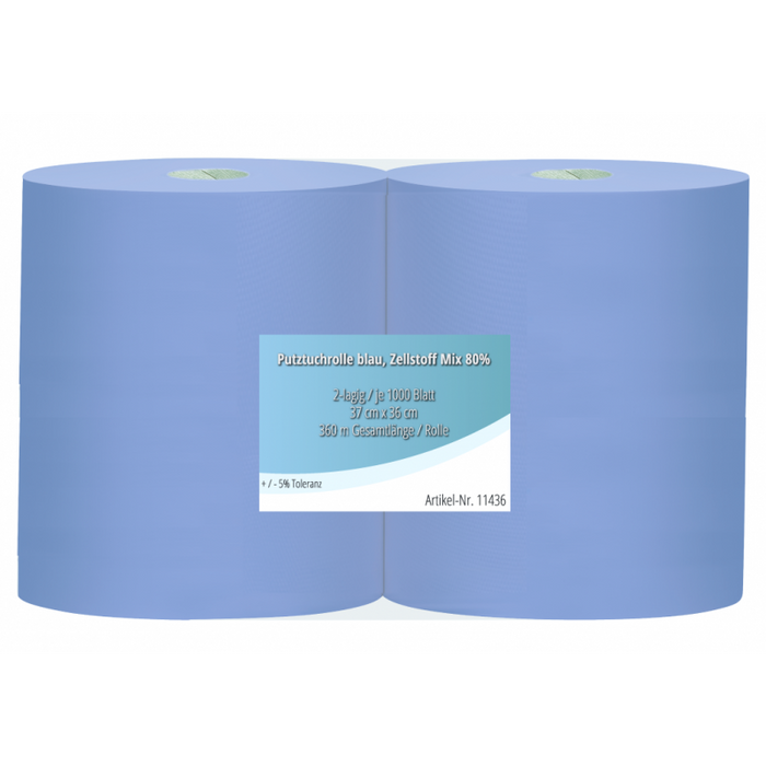 Industrierollen 2-laags - 360 meter, 37cm, 2 rollen