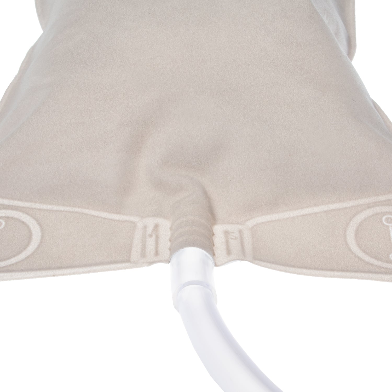 Uroflex 1-kamer urinebeenzak, 750 ml, steriel en latexvrij, met terugslagventiel en knikbestendige slang.