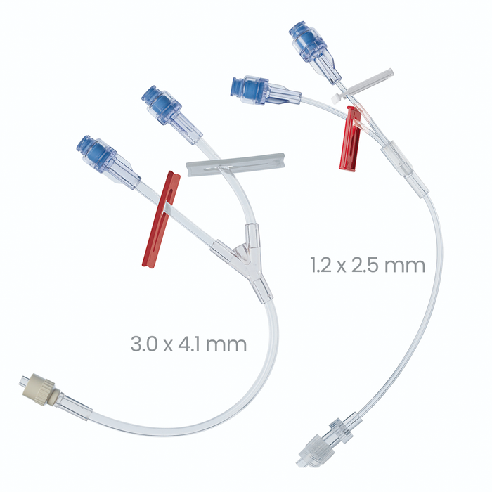 B-Safe Y-verlengleidingset met twee naaldvrije aansluitconnectoren