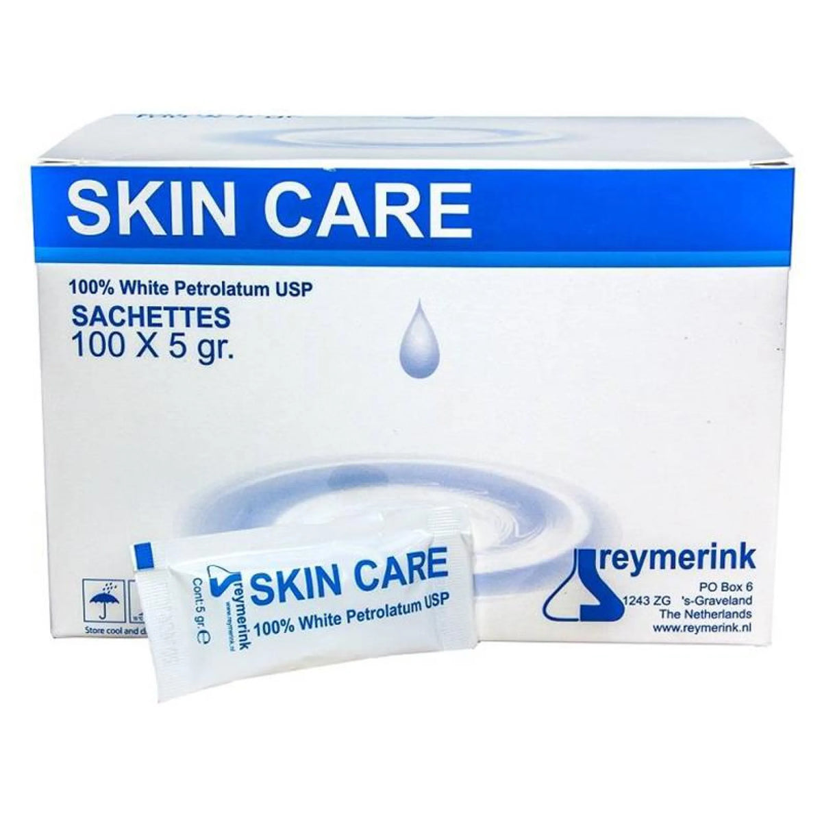 Skin Care witte vaseline 5 gram 100 zakjes
