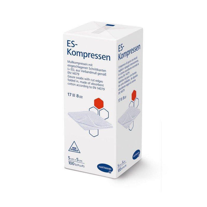 Hartmann Sterilux®ES gaaskompres - niet steriel - 8-laags - 100 stuks - taymedical.nl