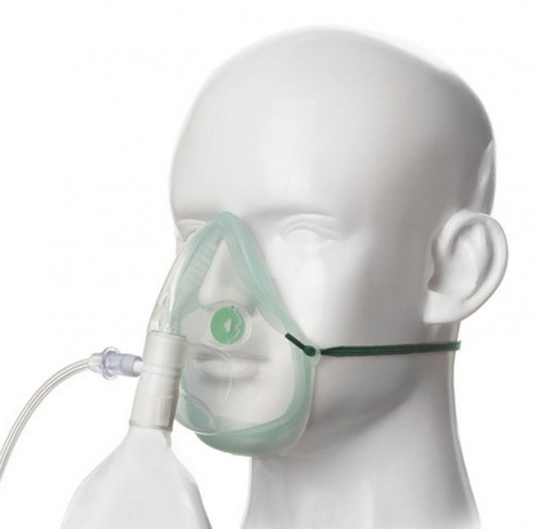 Intersurgical® EcoLite™ High Flow zuurstofmasker met reservoirzak en 2,1 m slang – lichtgewicht en comfortabel