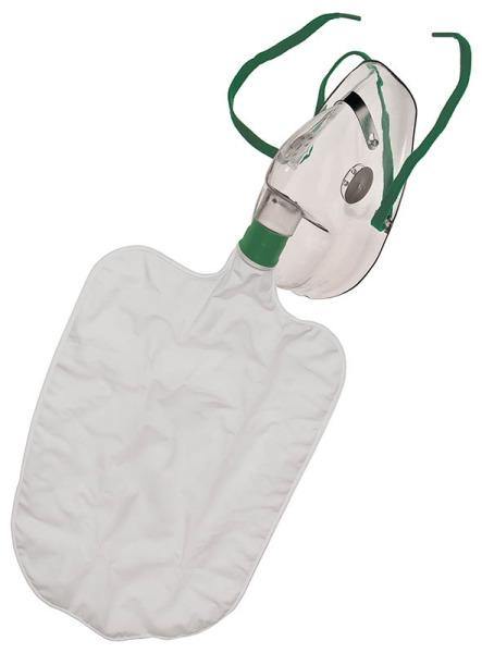 Hyperventilatiemasker voor volwassenen met reservoirzak – latexvrij en CE-gecertificeerd