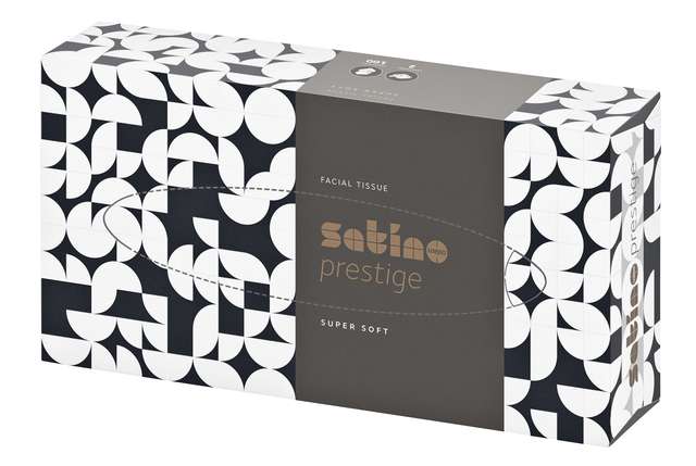 Satino Prestige Facial Tissue 2-laags – doos 100 vel, luxe en zacht
