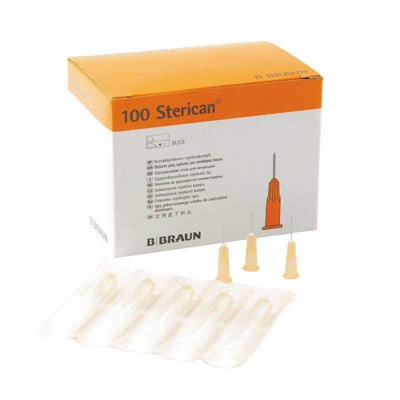 Sterican tuberculinenaald 25G 0,50 x 16 mm, oranje kleurcode, steriel verpakt voor intradermale injecties