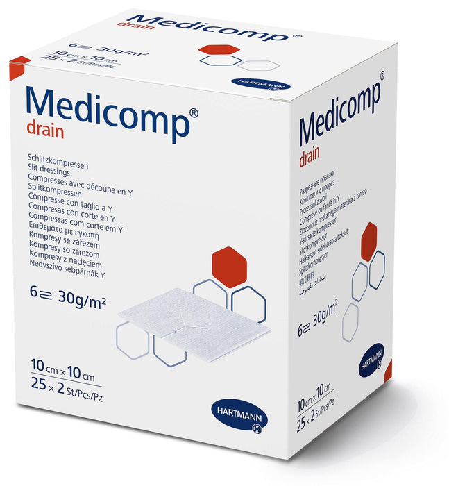 Hartmann Medicomp® drain Y-split non-woven kompres