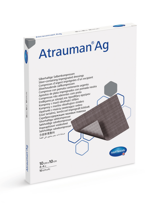 Atrauman® Ag 10 × 10 cm – Zilverhoudend Zalfkompres bij Geïnfecteerde Wonden