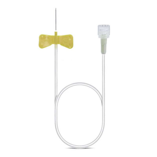 B. Braun Venofix® A vleugelnaald 19G geel met flexibele vleugels en 30 cm slang