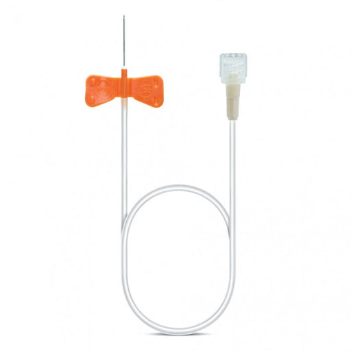B. Braun Venofix® A vleugelnaald 25G oranje met flexibele vleugels en 30 cm slang