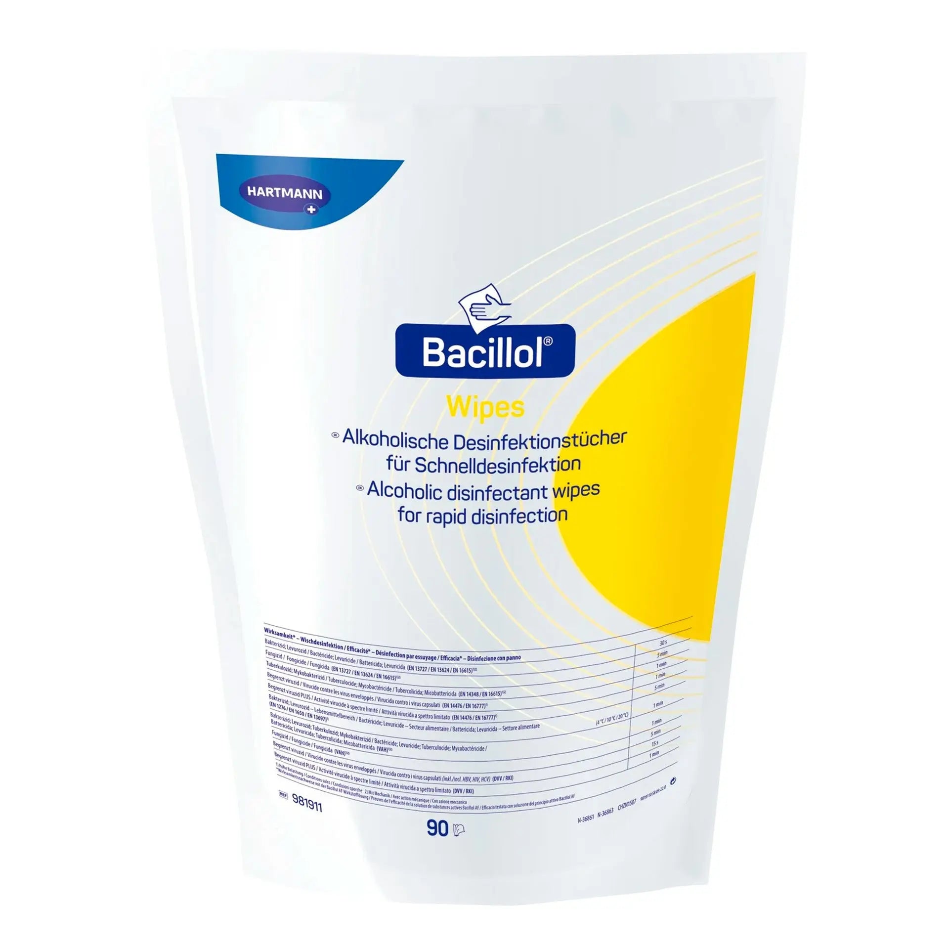 Bacillol Tissues AF navulling 100 stuks alcoholische desinfectiedoekjes refill verpakking