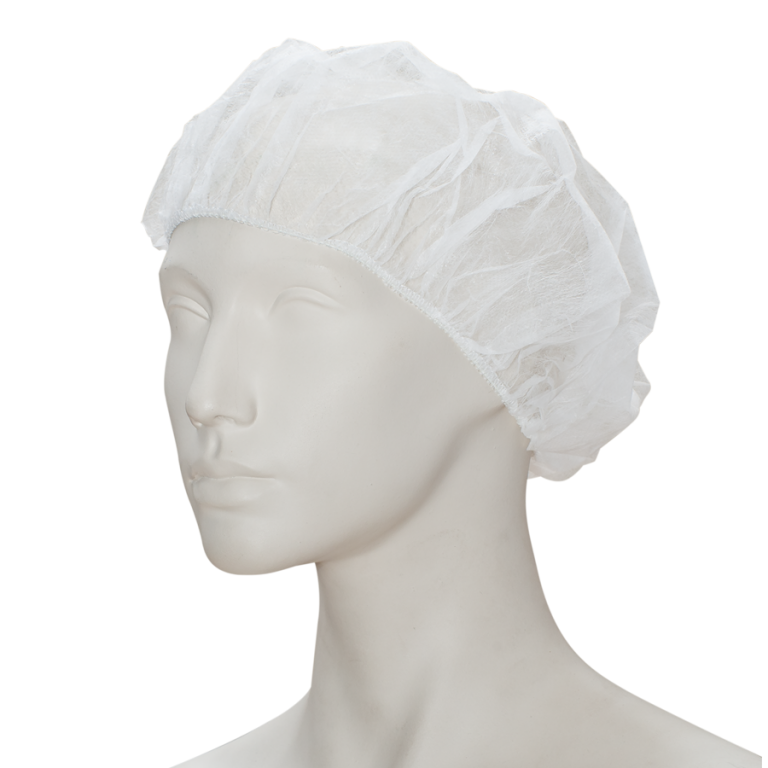 Haarnet Baret Wit – maat xl, 58cm, disposable latexvrij haarkapje, CE-gecertificeerd Klasse 1 medisch product