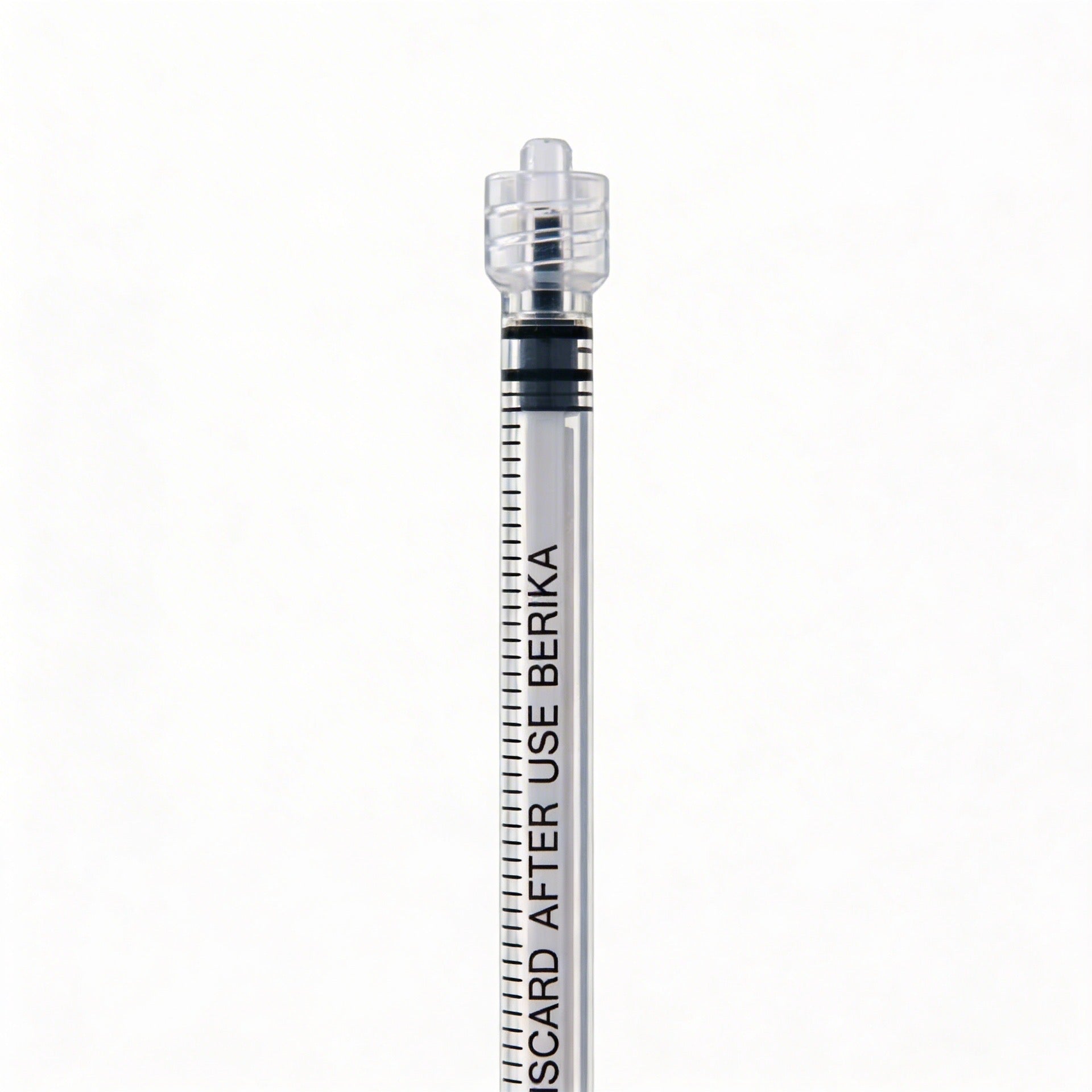 Low dead space injectiespuit minimale medicijnresten