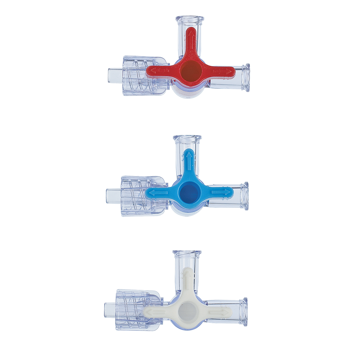 Driewegkraan – 360° Draaibaar met Luer Lock | 5 bar - 50 stuks