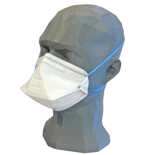 FFP2 mondmasker wit – CE-gecertificeerd ademhalingsmasker met 94% filtratiecapaciteit