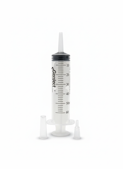 Genject 50ml voedingsspuit met kathetertip - voor sondevoeding en medicatietoediening – verpakking van 60 stuks