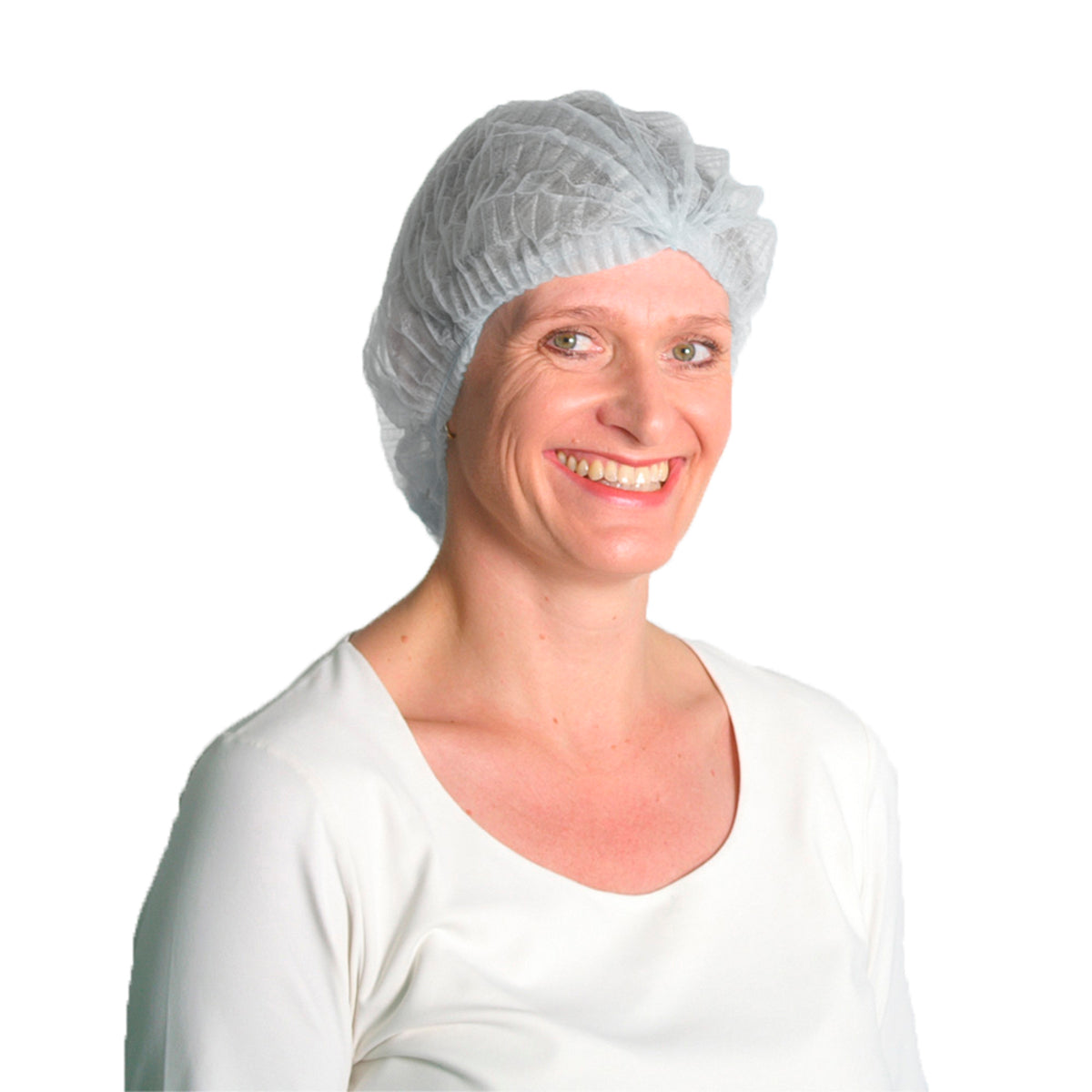 Haarnet Clip Cap Wit – disposable latexvrij haarkapje, CE-gecertificeerd Klasse 1 medisch product