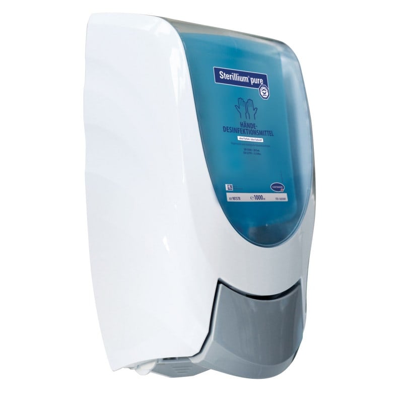 CleanSafe Basic handdesinfectie dispenser – plastic, overhead met drukknop, geschikt voor 1000 ml CleanSafe flessen
