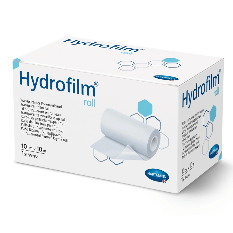 Hydrofilm® Roll 10 m x 10 cm – Transparant Waterdicht Folieverband