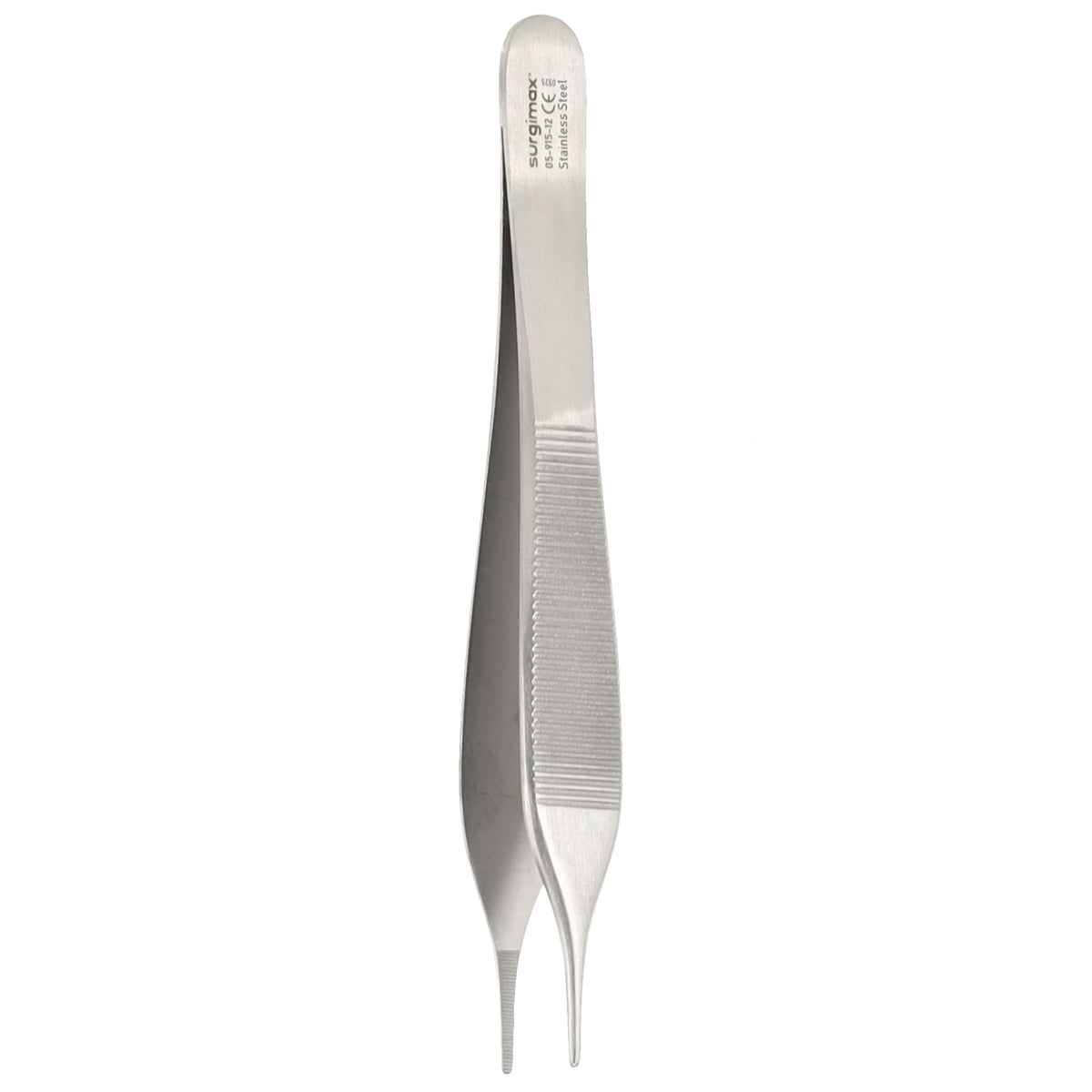 Anatomische pincet Adson 12,5 cm – RVS, recht, zonder tanden, precisie instrument