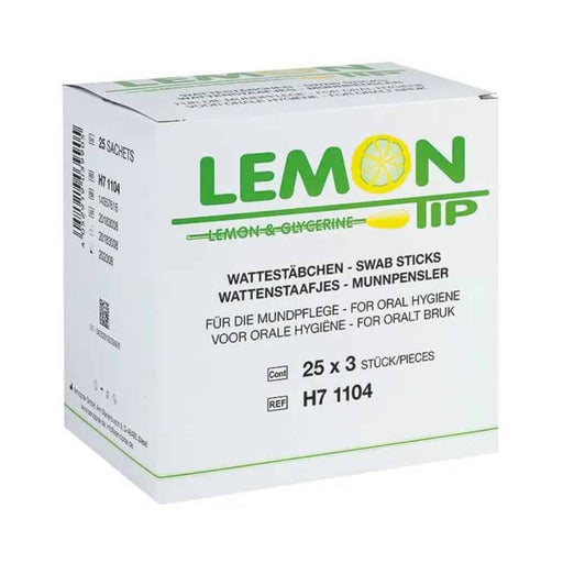 Lemon-Glycerine Wattenstaafjes 25x3 stuks – Verfrissende mondverzorging bij droge mond