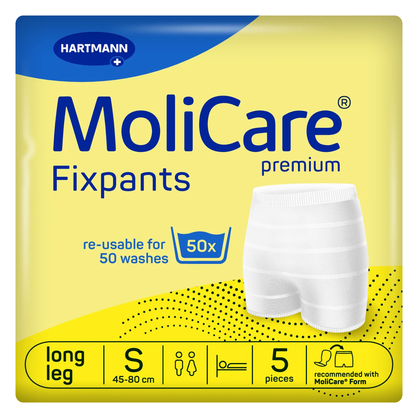 MoliCare Premium Fixpants S – fixatiebroekjes voor incontinentie-inleggers, 5 stuks.
