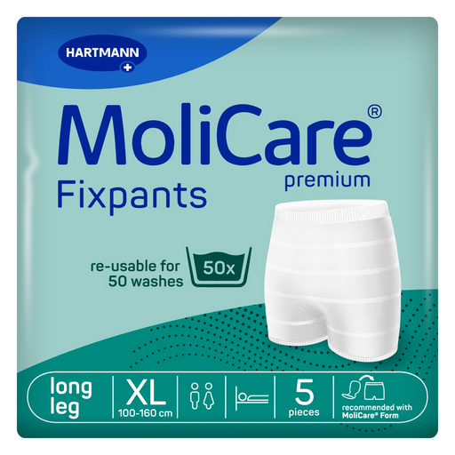 MoliCare Premium Fixpants XL – elastisch fixatiebroekje voor incontinentie-inleggers, 5 stuks.