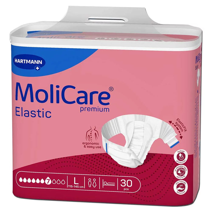 MoliCare Premium Elastic incontinentieslip 7 druppels maat L – hoge absorptie en discrete pasvorm