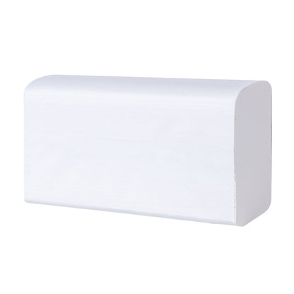 Multifold (W-Fold) papieren handdoekjes 2-laags van cellulose, extra wit (>80°), 2250 stuks.