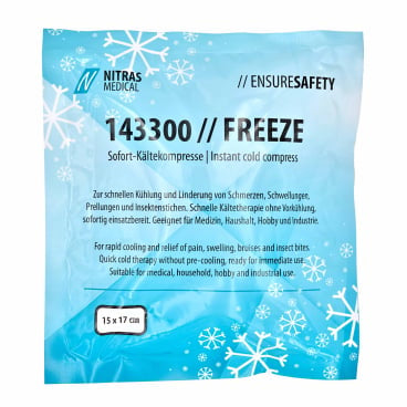 NITRAS FREEZE instant koudkompres 15x17 cm voor directe verkoeling bij blessures