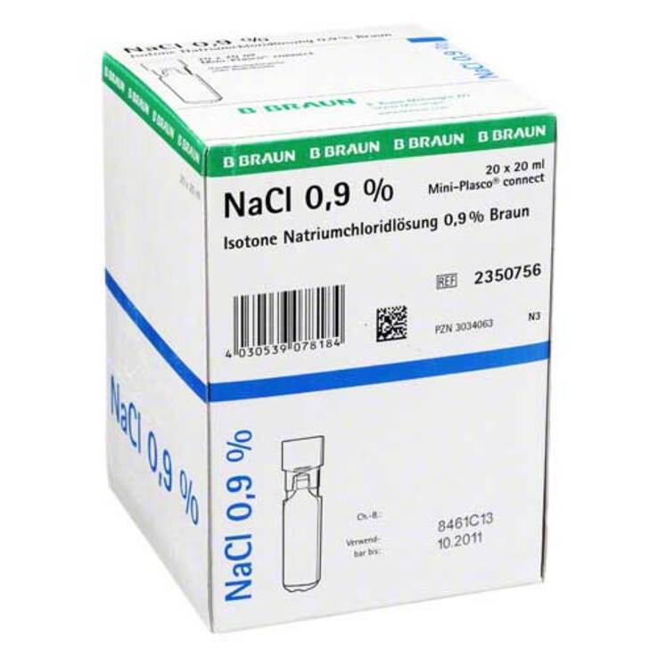 Mini-Plasco® NaCI 0,9% injectievloeistof - 20 x 20 ml