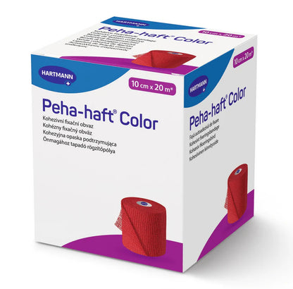 Peha-haft fixatiezwachtel rood 20 meter in 10 cm