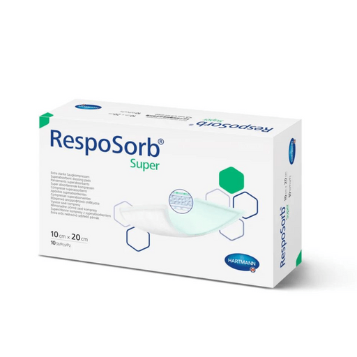 RespoSorb® Super verband 10x20 cm van Hartmann –  steriel absorberend wondverband voor wonden met veel exsudaat