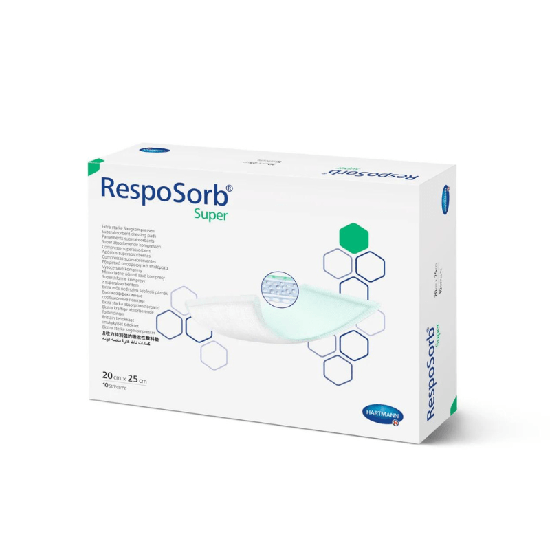 RespoSorb® Super verband 20x25 cm van Hartmann – groot absorberend wondverband voor wonden met veel exsudaat