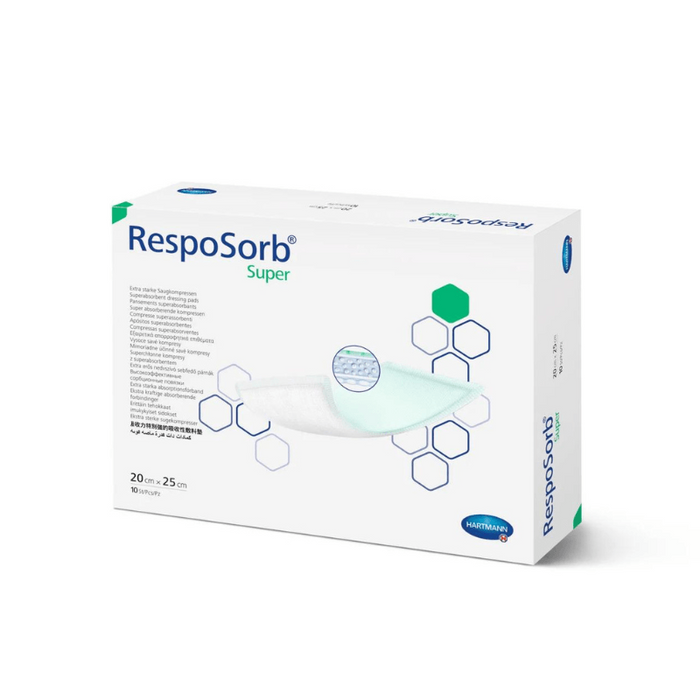 RespoSorb® Super verband 20x25 cm van Hartmann – groot absorberend wondverband voor wonden met veel exsudaat