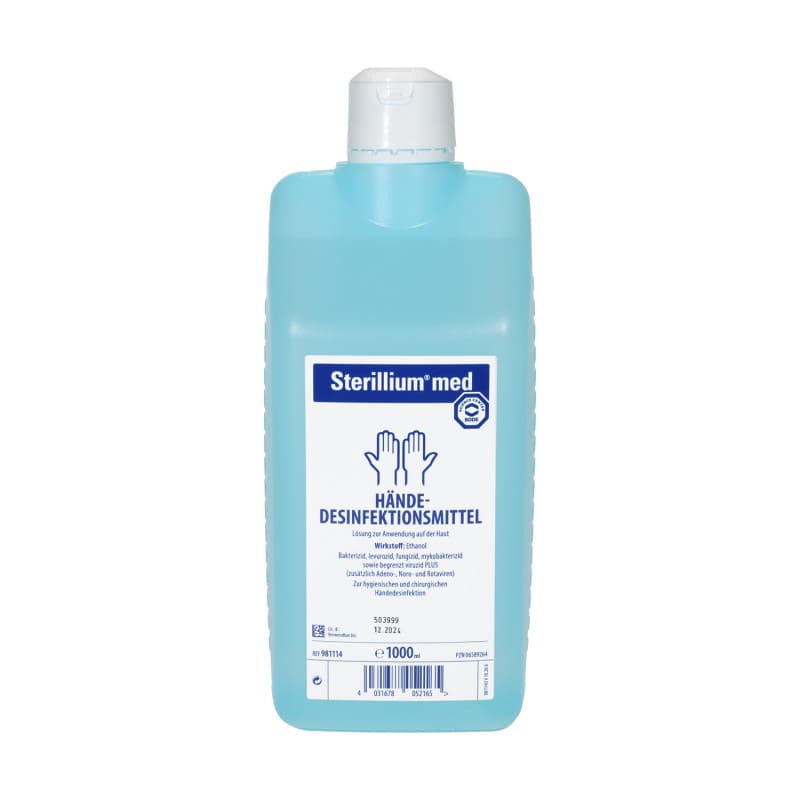 Sterillium® Med handdesinfectie 1000 ml fles – professioneel en huidvriendelijk desinfectiemiddel van Paul Hartmann