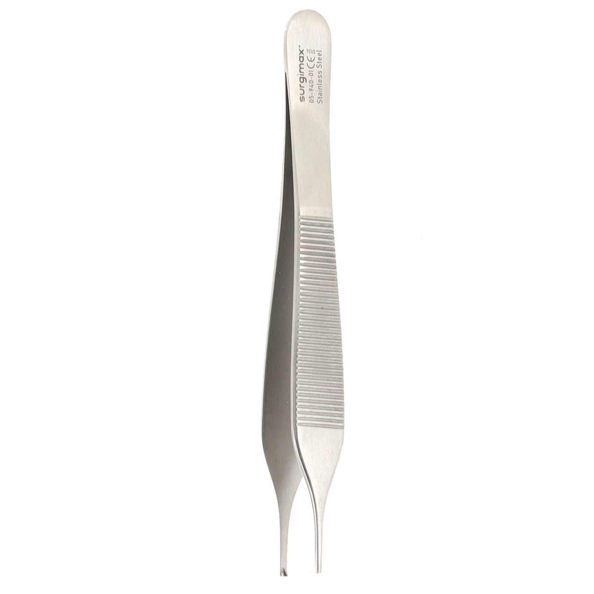 Surgimax chirurgische Adson pincet 12,5 cm recht van RVS met tanden en smalle punt voor precisiewerk