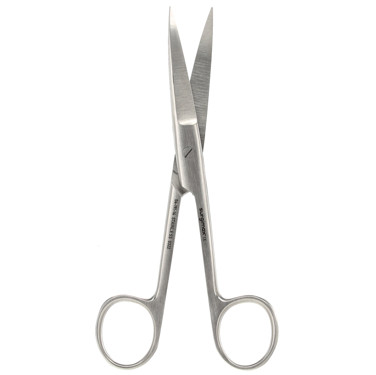 Surgimax chirurgische schaar gebogen spits spits 14,5 cm RVS ergonomische handgreep