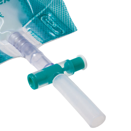 Uroflex 3-kamer urinebeenzak, steriel en latexvrij, met terugslagventiel en inkortbare knikbestendige slang