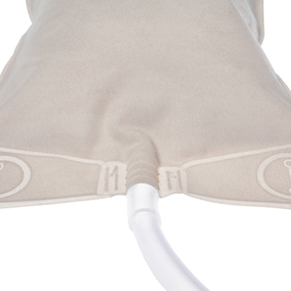 Uroflex 1-kamer urinebeenzak, 750 ml, steriel en latexvrij, met terugslagventiel en knikbestendige slang.