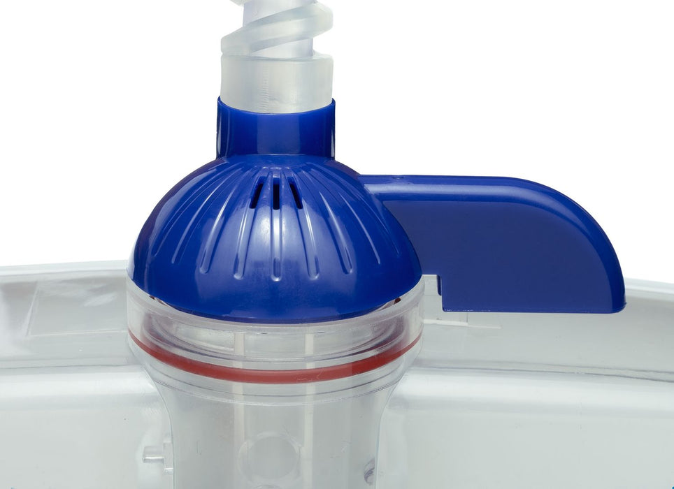 Uroflex UMS500 gesloten urinemeetsysteem met 500 ml meetkamer, 2000 ml verwisselzak, terugslagventielen en knikstabiele slang.