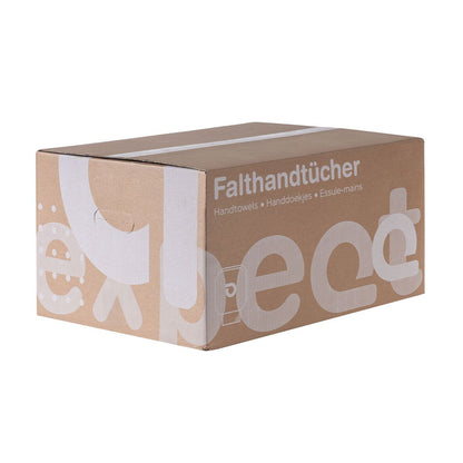 V-Fold papieren handdoekjes 2-laags van 100% FSC® Recycled papier, wit, 3200 stuks.
