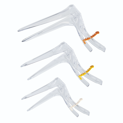 Vaginal Speculum II steriel wegwerpbaar – transparant kunststof, brede opening 3 cm, ergonomisch ontwerp met veilige vergrendeling