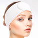 Witte badstof hoofdband 61 cm met verstelbare klittenbandsluiting, ideaal voor skincare en spa-behandelingen
